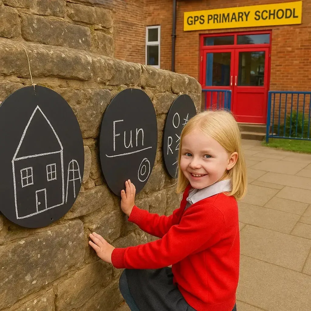 4 Pack Circular Chalkboards