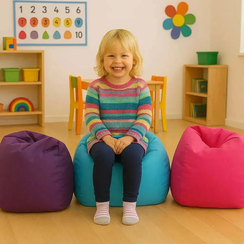 4 Pack Small Nursery Bean Bags for Early Years