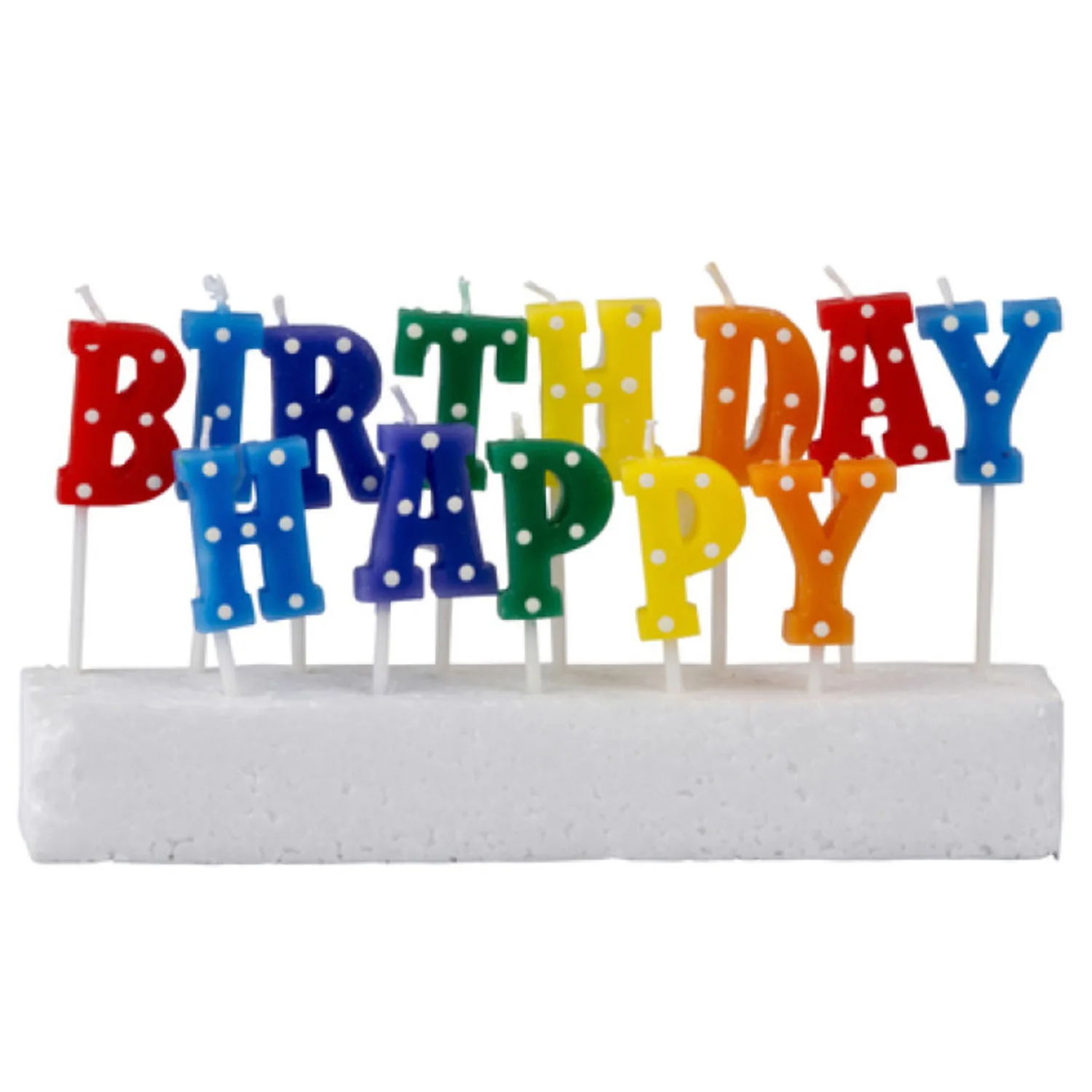 13PCS Happy Birthday Letter Candles Birthday Cake Decorations Coloured Candles – Birthday Cake Candle Birthday Party Supplies for Decorations Celebrations