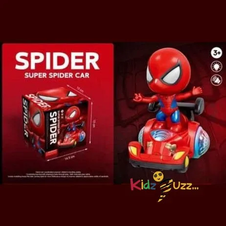 Super Spider Car with Cool Light 360 Degree Rotation Car For Kids