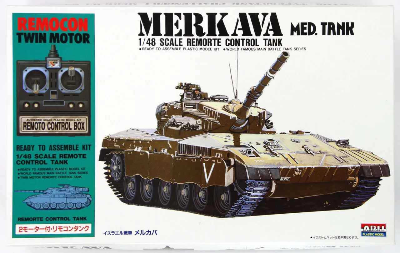 Arii 441541 MERKAVA MED.TANK Remorte Control Tank 1/48 Scale Kit