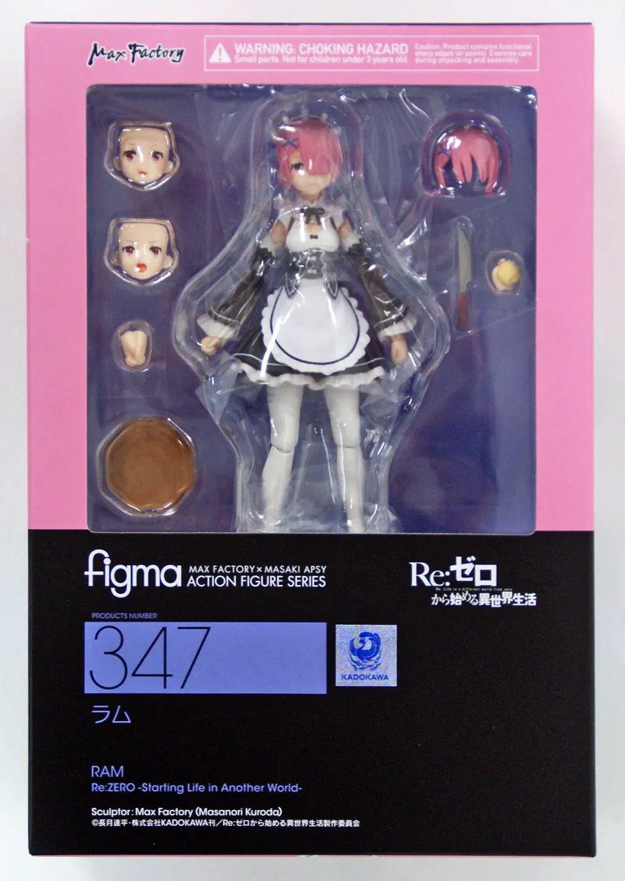 Max Factory Figma 347 Ram Figure (Re: Zero kara Hajimeru Isekai Seikatsu)