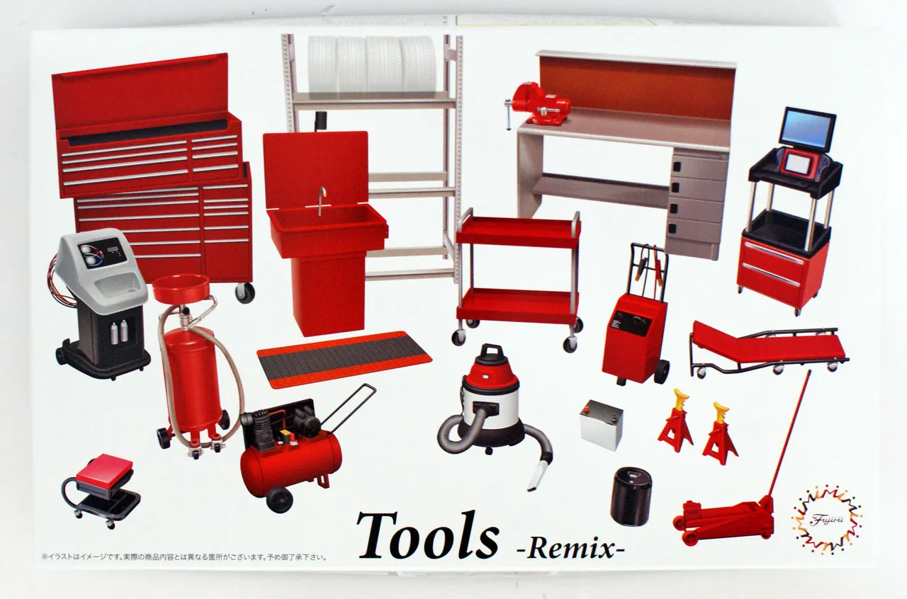 Fujimi GT28 114392 Garage & Tool Series Tools Remix 1/24 Scale Kit