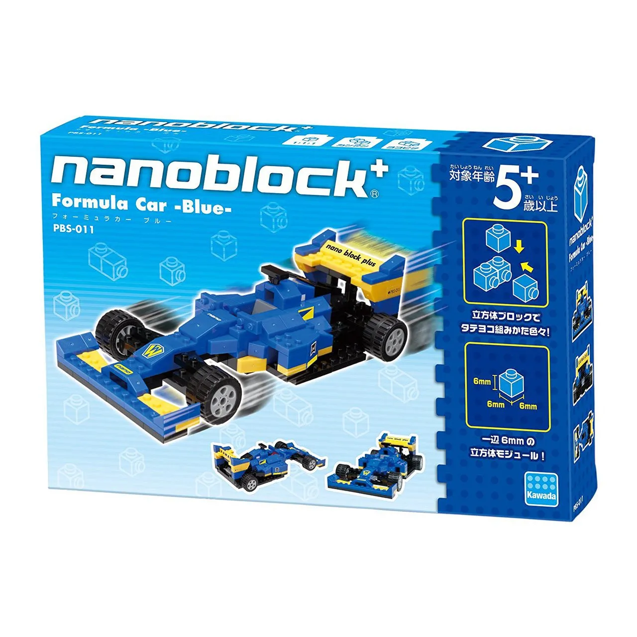Kawada PBS-011 nanoblock plus Formula Car Blue