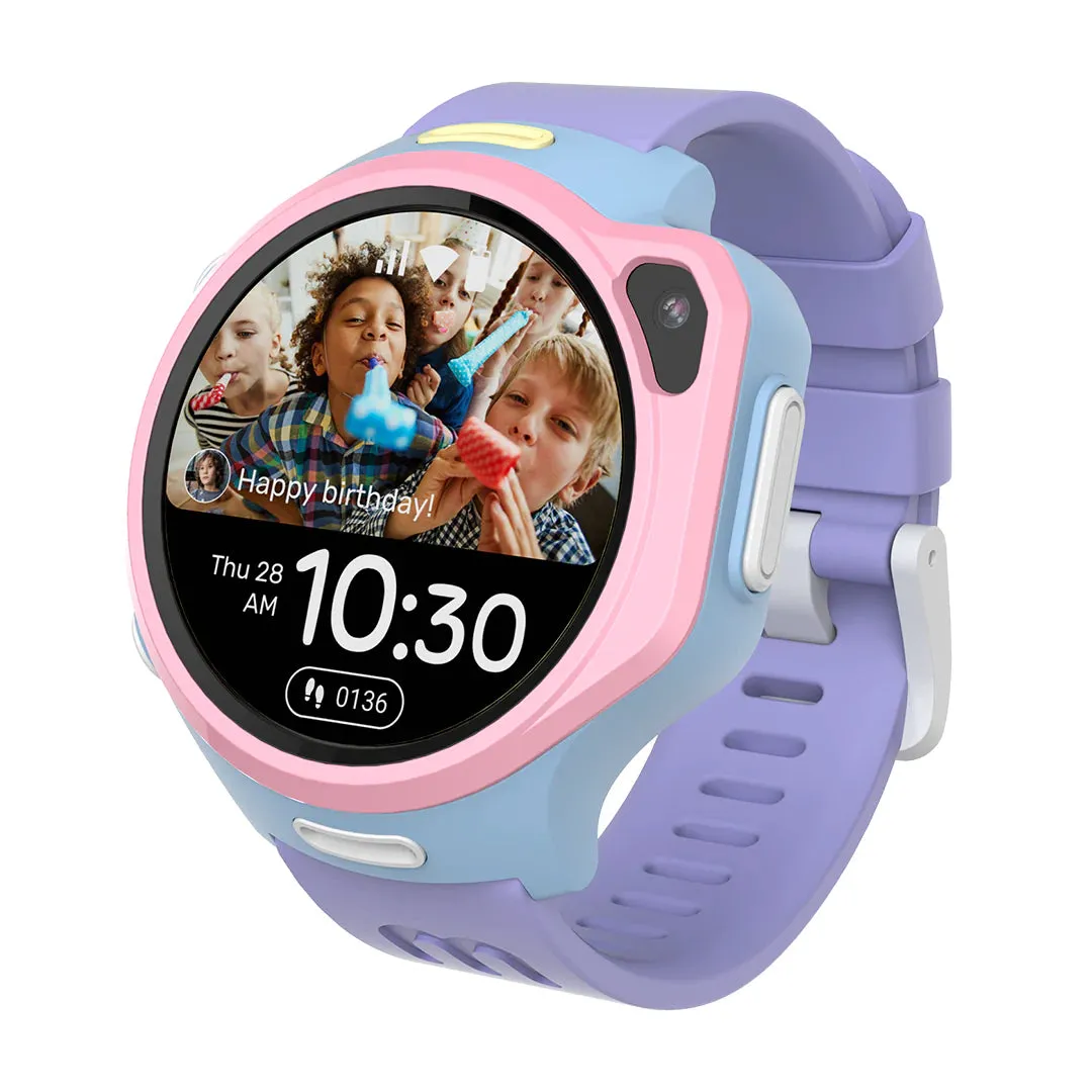 4G eSIM Kids Smart Watch with GPS Tracking, Video Call (Round) | myFirst Fone R2