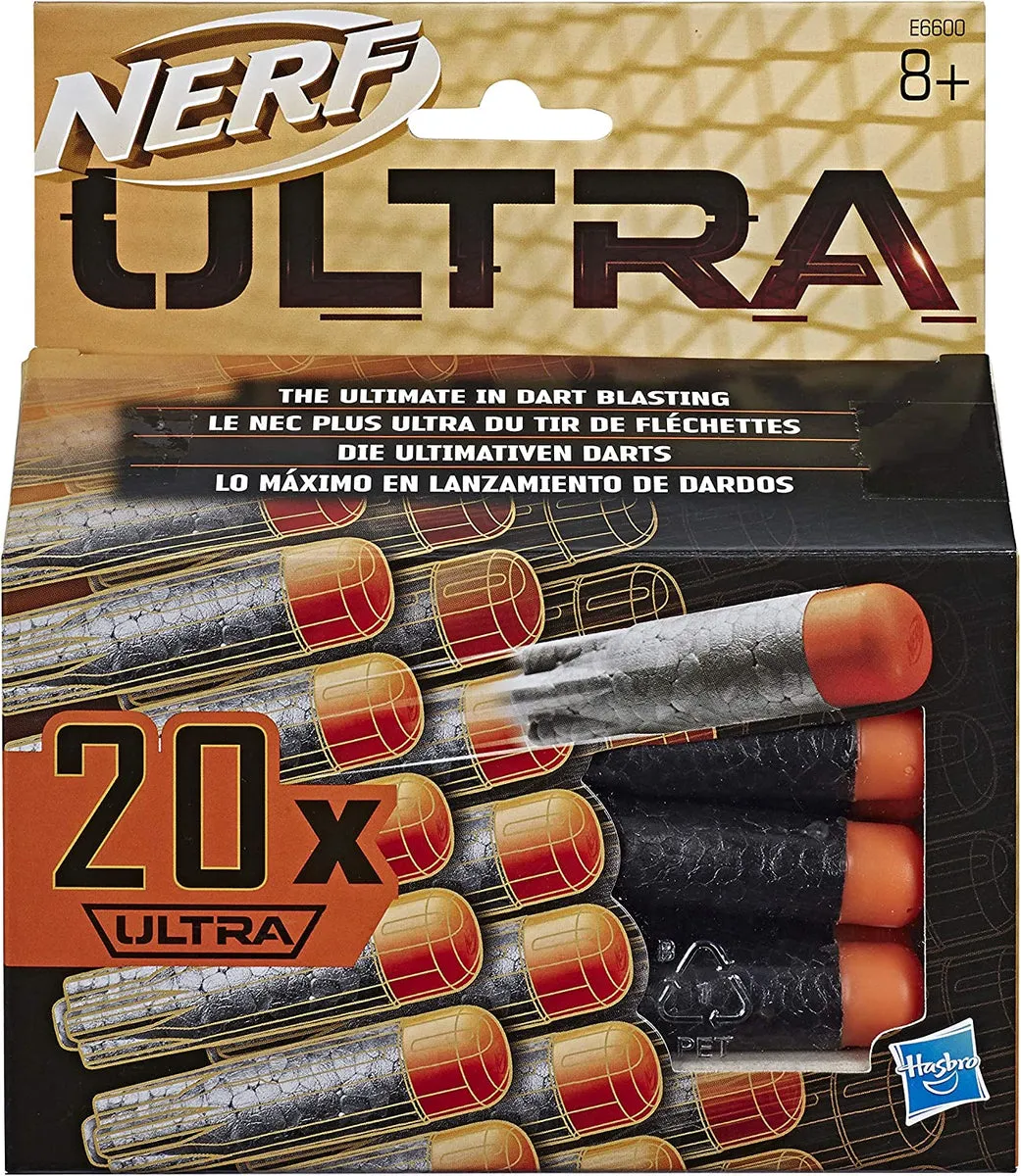 NERF ULTRA 20 Dart Refill Pack - The Farthest Flying Darts Ever