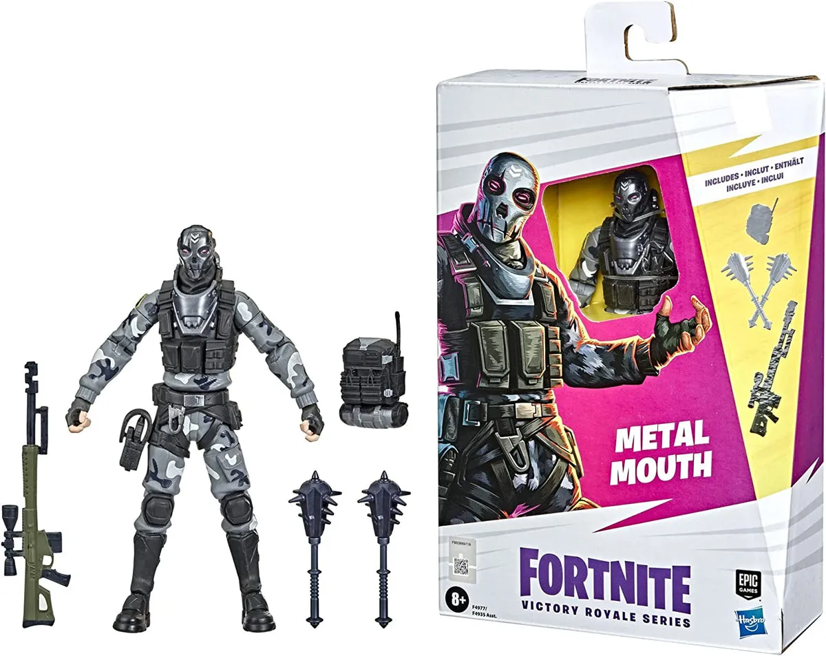 Hasbro Fortnite Victory Royale Series Metal Mouth Collectible Action Figure with Accessories F4977