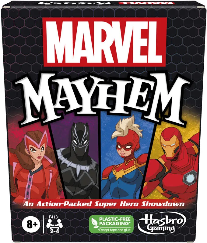 Marvel Mayhem Card Game (Ages 8+) Fun Game for Marvel Super Hero Fans 2-4 Players