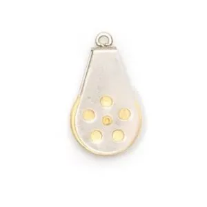 Aeronaut Single Sheave Block Brass 15mm