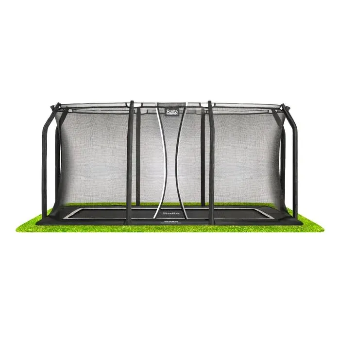 Salta Baseground Sports Rectangular Trampoline with Enclosure