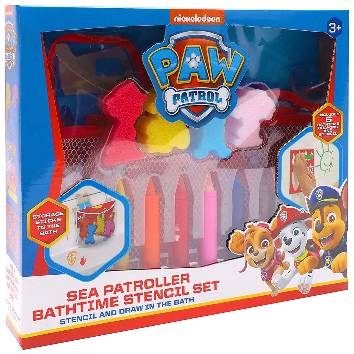 Paw Patrol Sea Patroller Bath Time Stencil Set