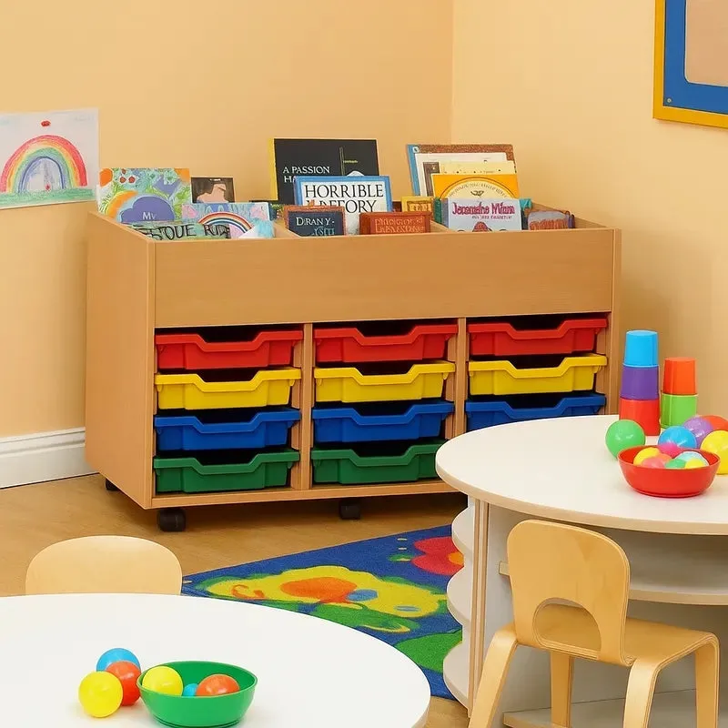 6 Bay Kinderbox Unit - Beech