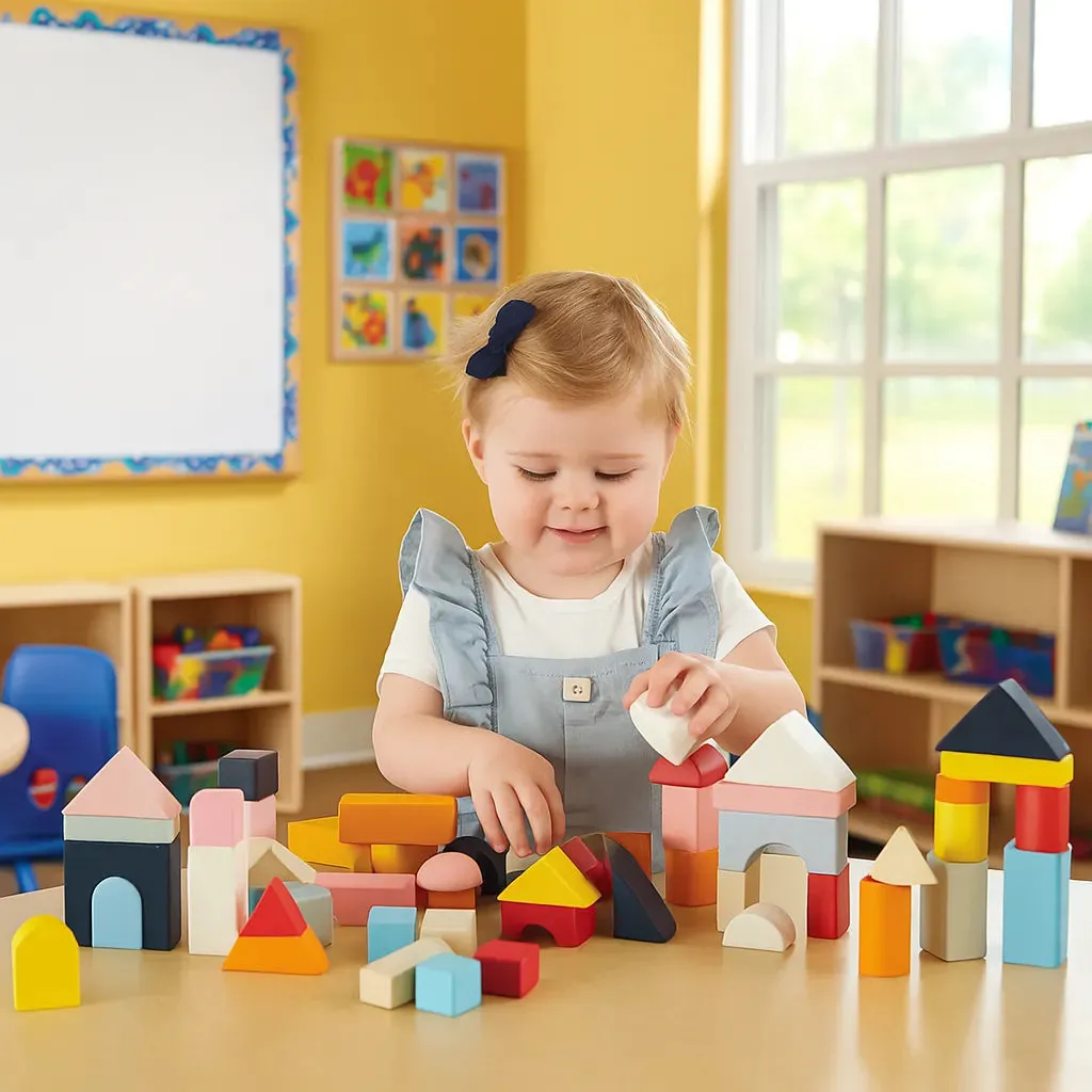 60 Building Blocks & Cotton Bag