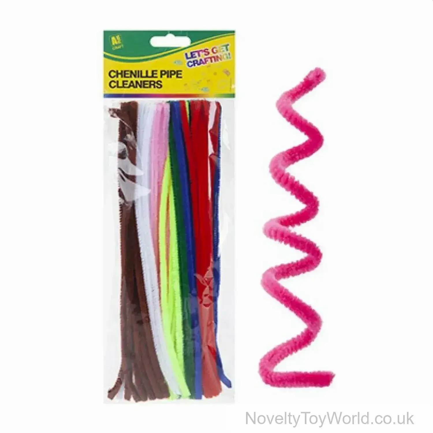 65 Mixed Colour Chenille Pipe Cleaners Pack