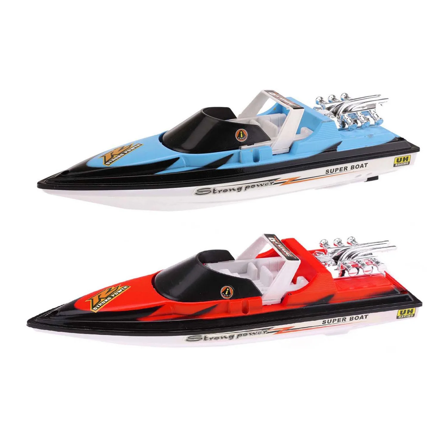 34CM Power Boat with Working Engine for Kids – Battery-Operated Toy Boat for Outdoor Water Play – High Speed Boat Toy for Children