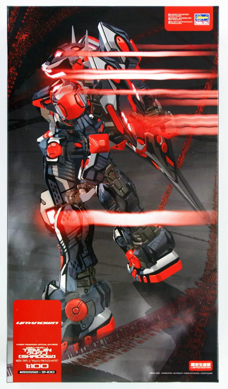 Hasegawa 65552 Virtual-On MZV-747-J Temjin 747J Shadow 1/100 Scale Kit