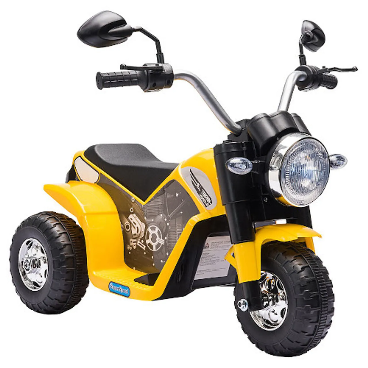 6v Chopper Style Electric Ride on Motorbike Trike Lights & Horn BumbleBee