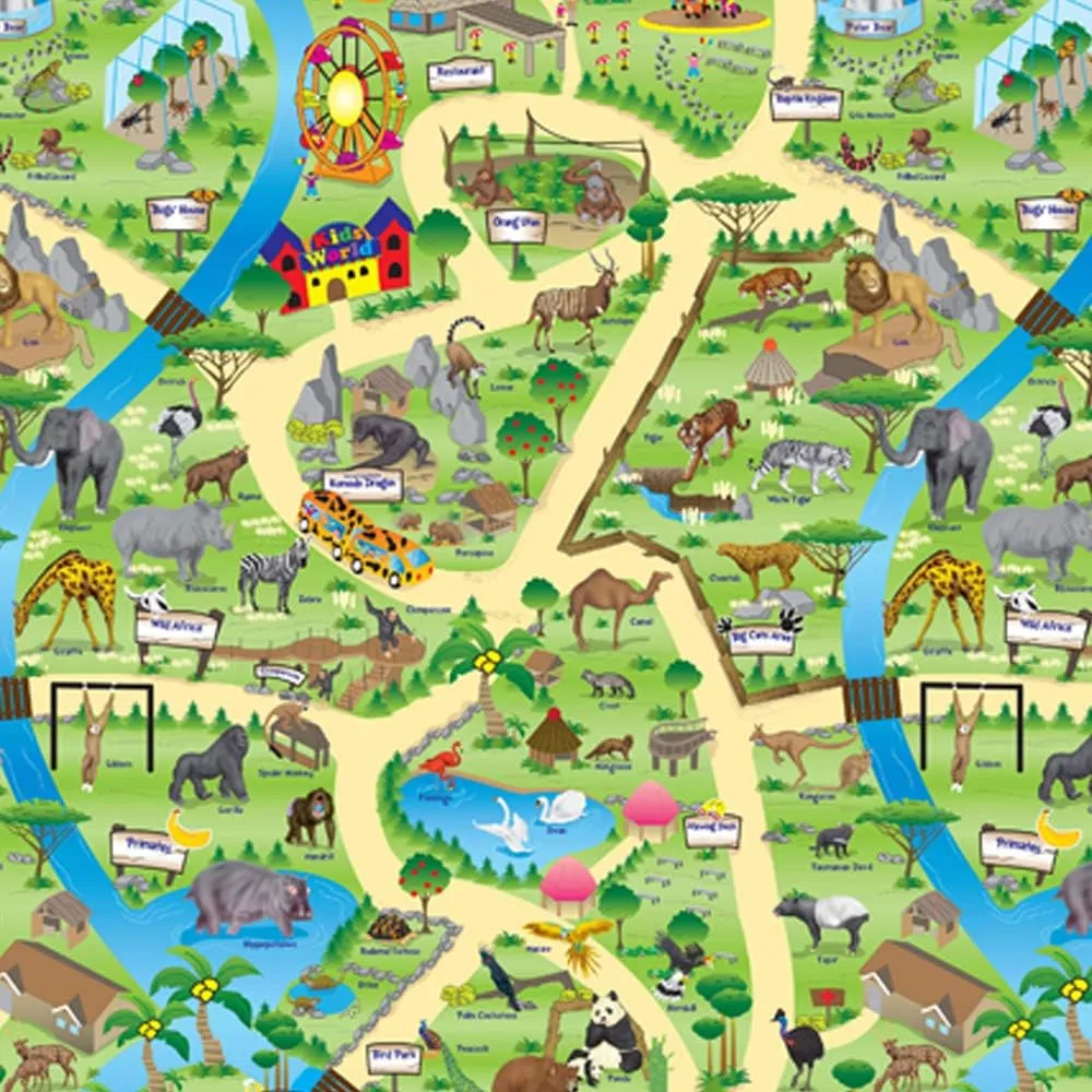 Zoo Park Play Mat (1M or 2M)