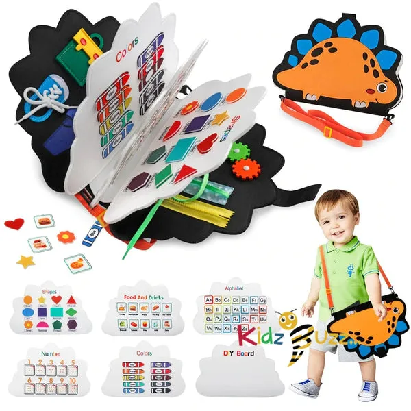 Dinosaur Busy Board for Toddler, Babies- Activity Board For kids