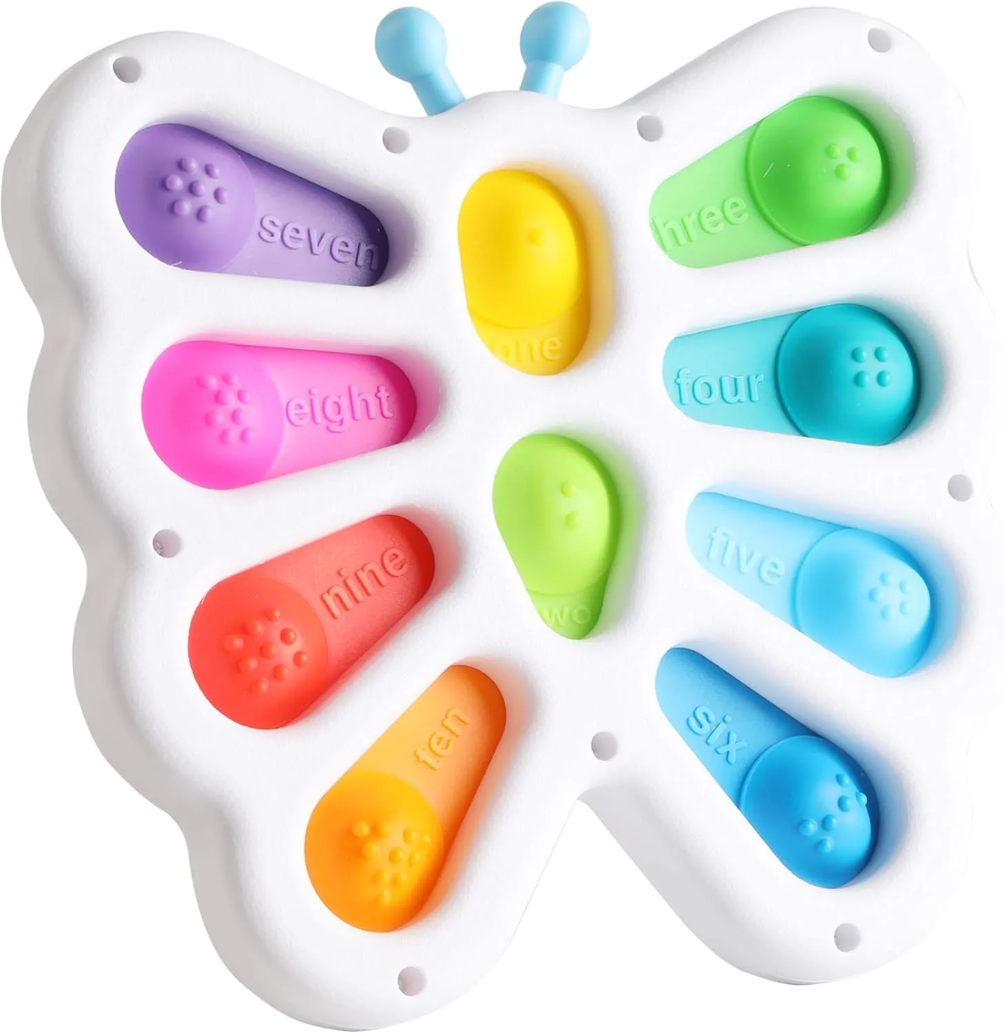 Butterfly Shape Plastic Poppit Pop Push Fidget Sensory Toy