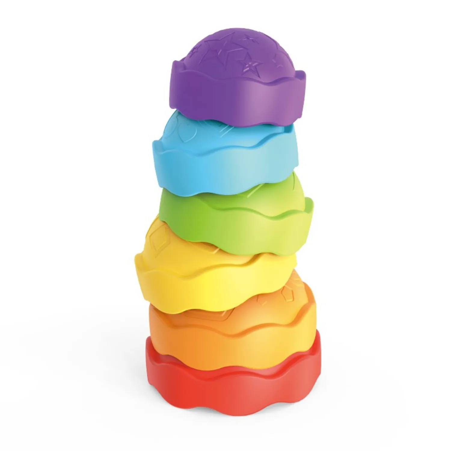 6PCS Colourful Baby Stacking Toy Cake Stacking Tower Balance Game Toddler Toys – Kids Stacking Toys Stacking Game