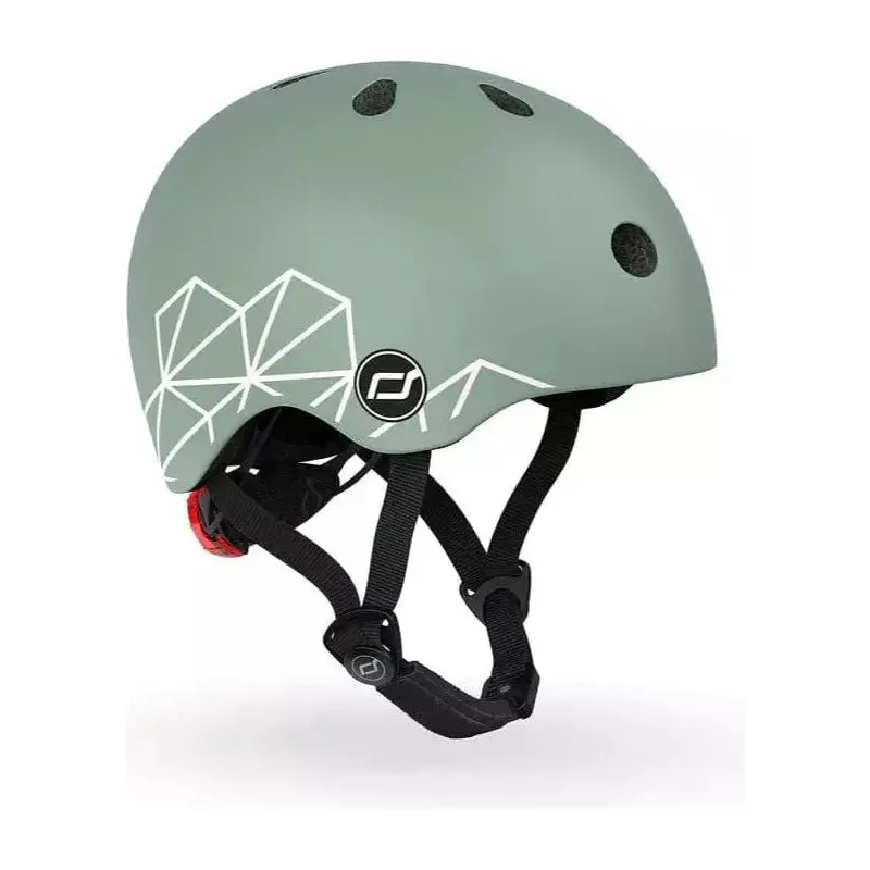 Scoot and Ride Helmet XXS - S Green Lines