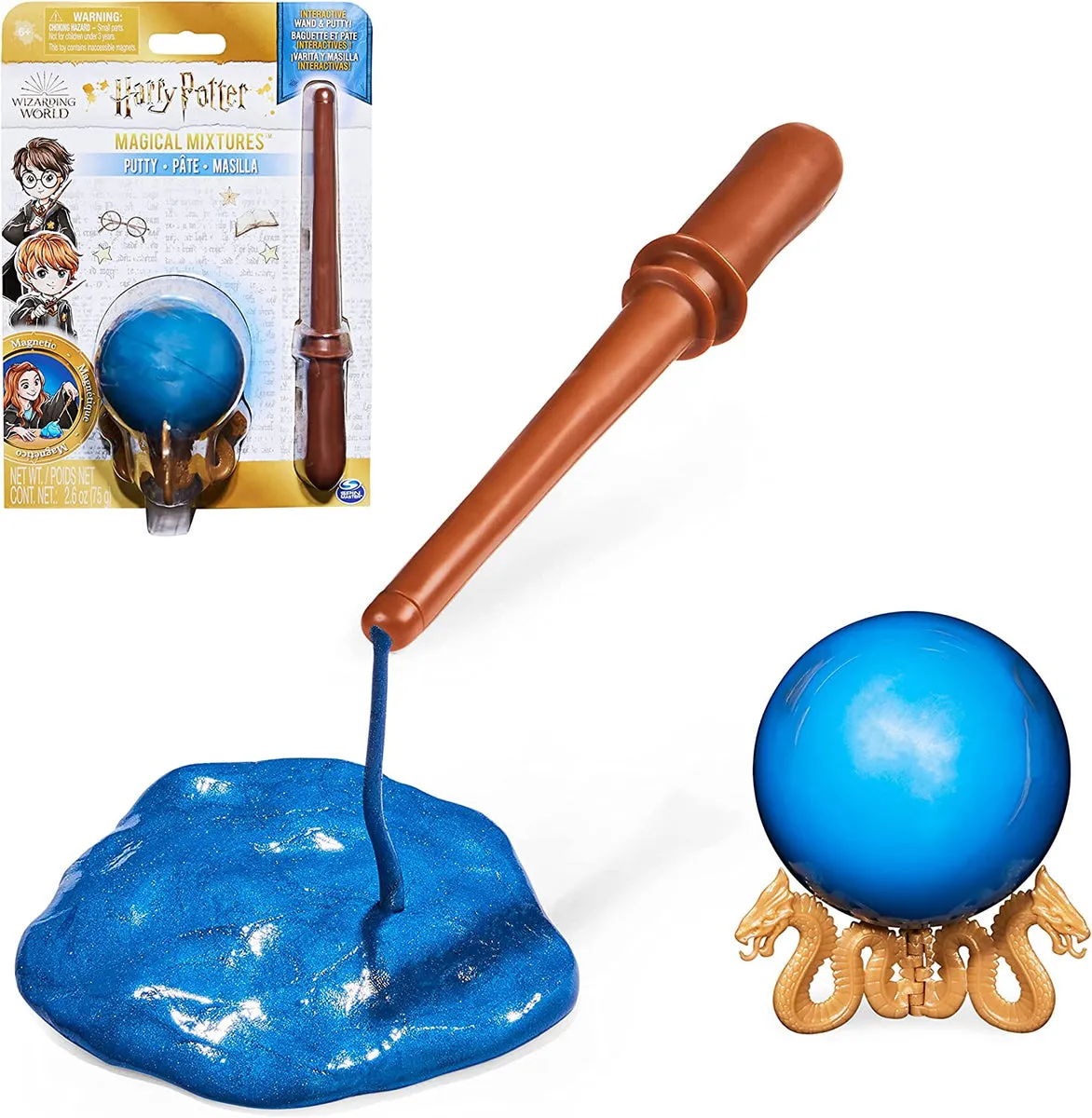 Harry Potter Wizarding World Magical Mixtures Activity Set with Magnetic Putty and Interactive Wand
