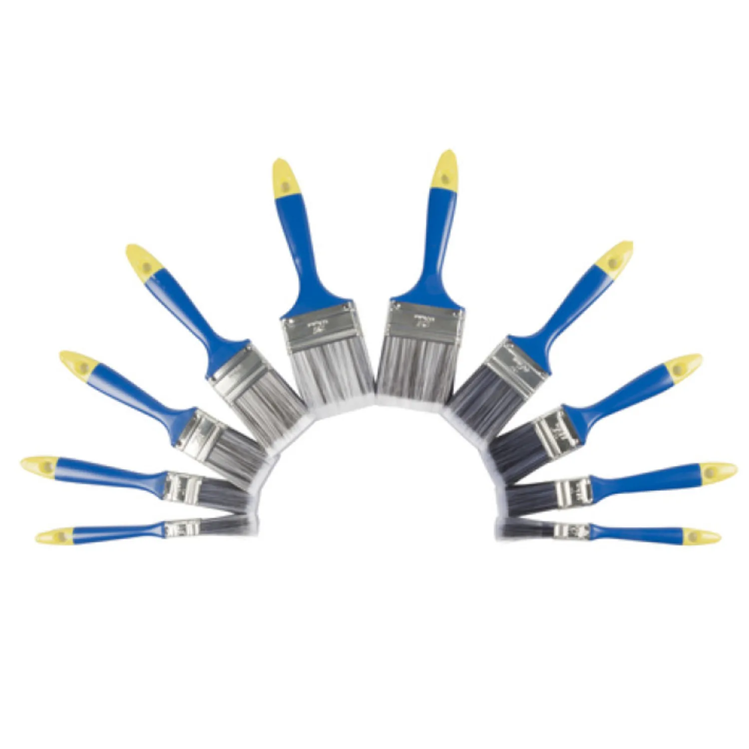 10PCS Flat Blue Paint Brush Set Hand Tools Wall Brush Accessories for Ceilings Furnitures Walls – Wall Painting Supplies Tools for Home Improvement Renovation Furnishing Decoration