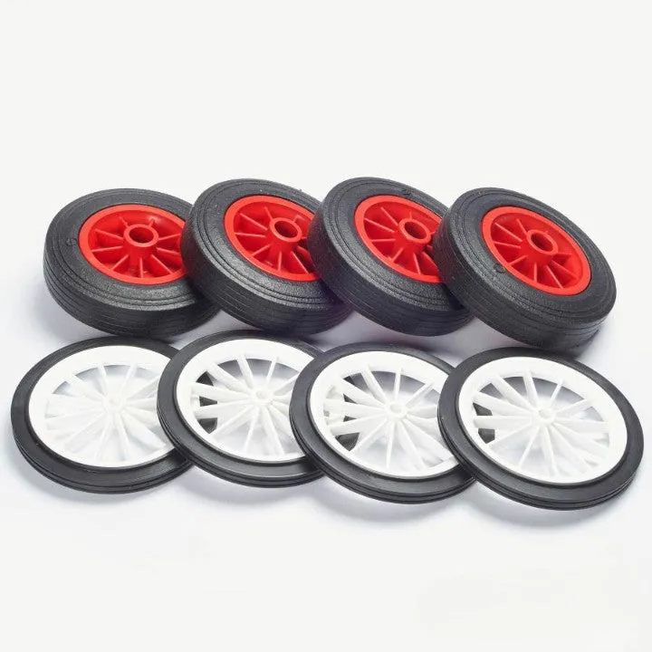 8-Pack Versatile Wheels for Kids' Building Projects