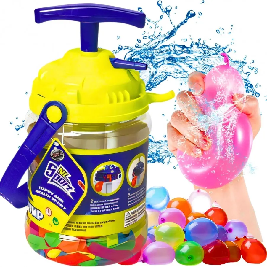 Water Balloons 250 Pack with Quick Refill Pump