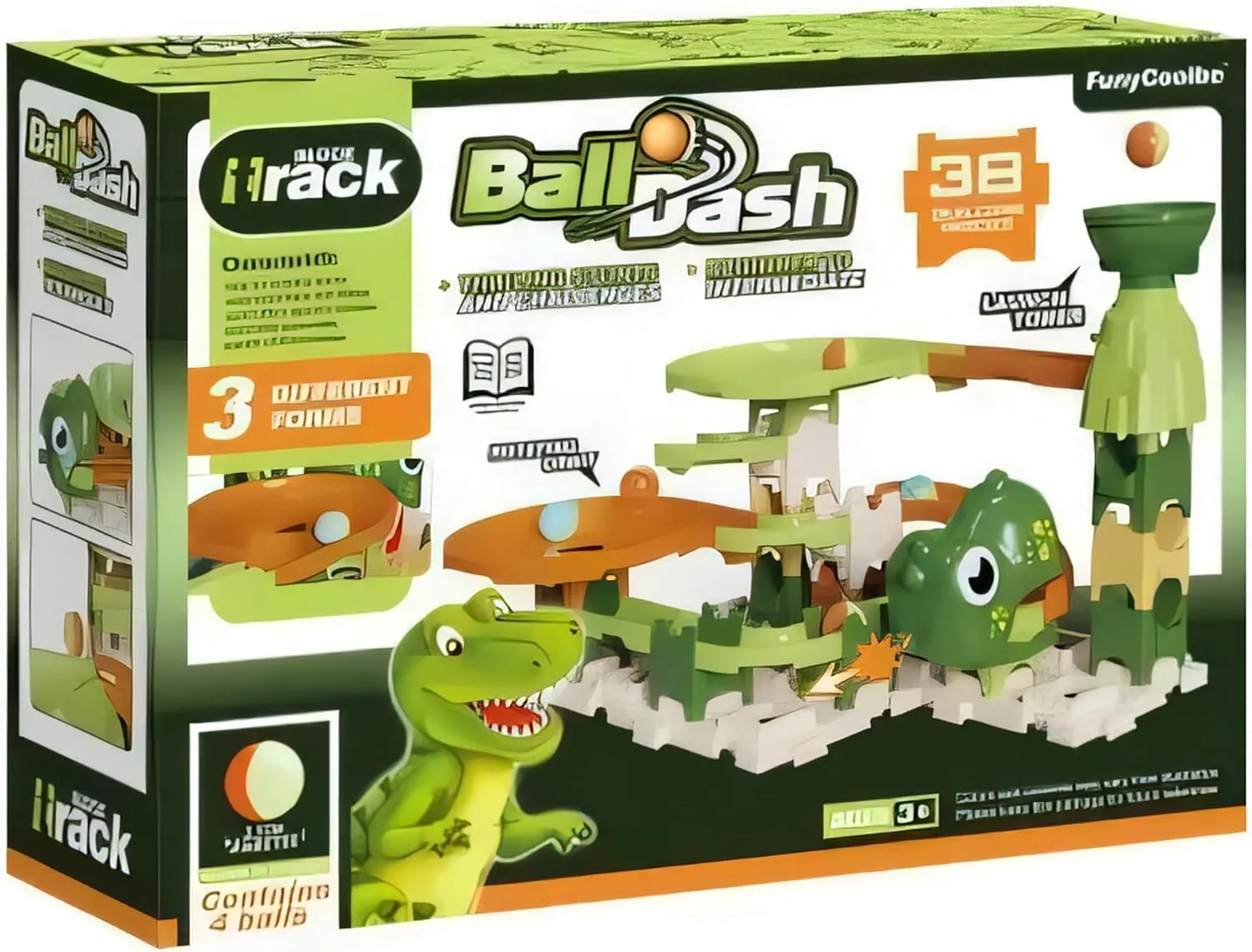 Ball Dash Dinosaur Theme Playset Track 38 Piece