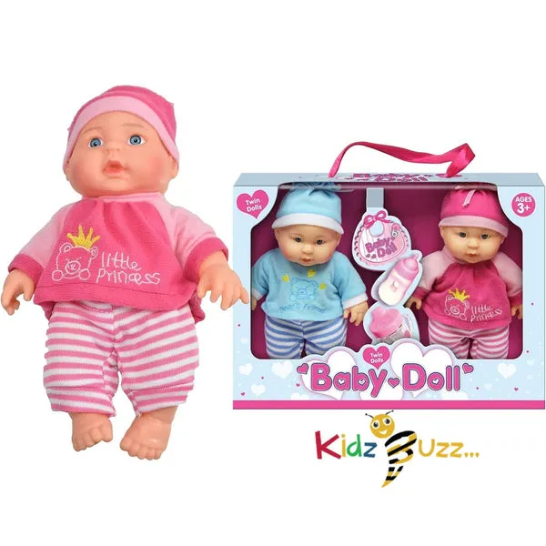 Twin Baby Dolls Set- Pretend Play Set
