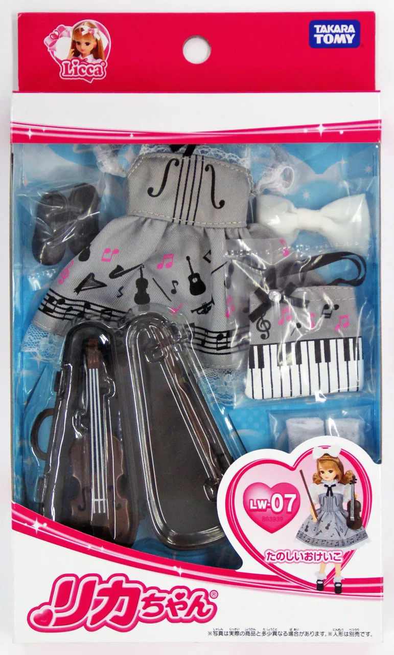 Takara Tomy Licca Doll Fun Violin Dress Set doll not included (863939)