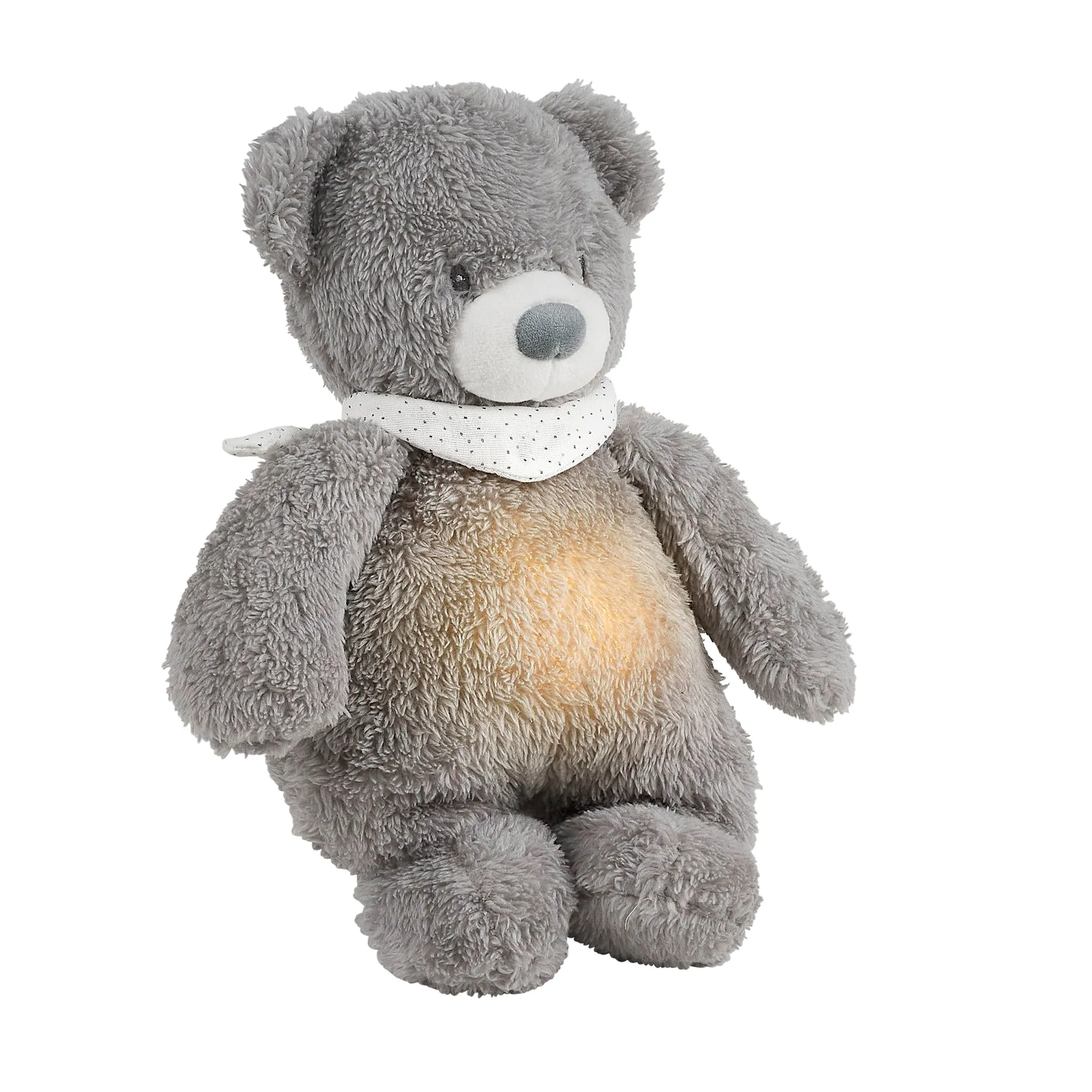 Nattou Sleepy Bear Cuddly Nightlight - Grey