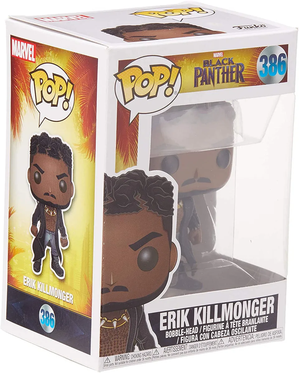 Funko POP 33154 Marvel Black Panther: Erik Killmonger w/Scars Bobble Head