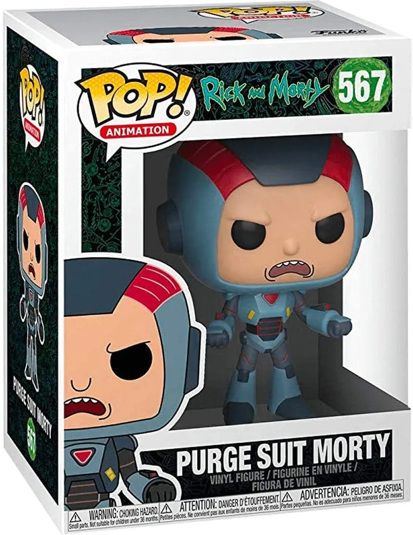 Funko Rick and Morty (40247) POP Animation Rick Purge Suit Morty Collectible Figure