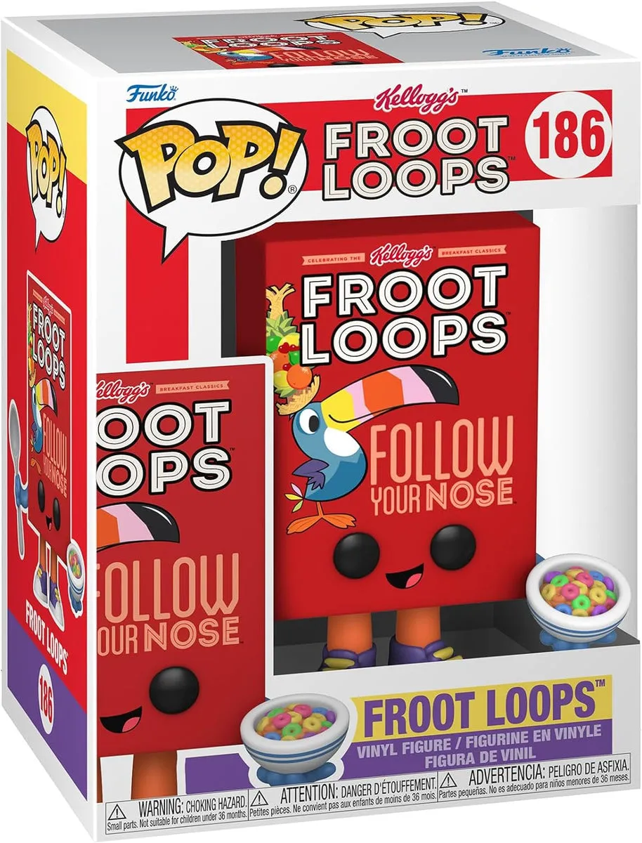 Funko POP Vinyl Kelloggs Froot Loops Cereal Box Collectable Vinyl Figure