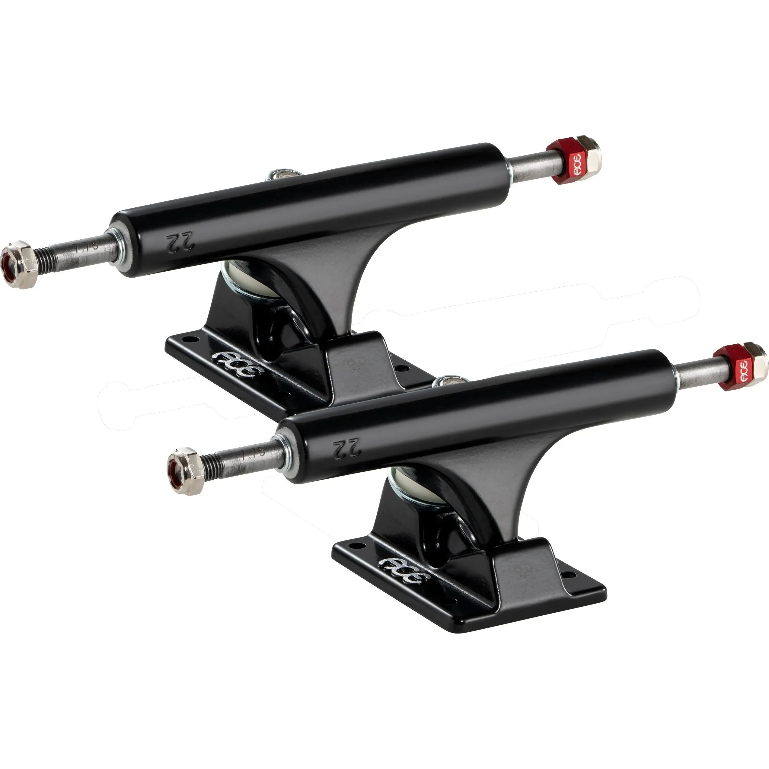 Ace AF1 Skateboard Trucks - Black 22 (7.75")