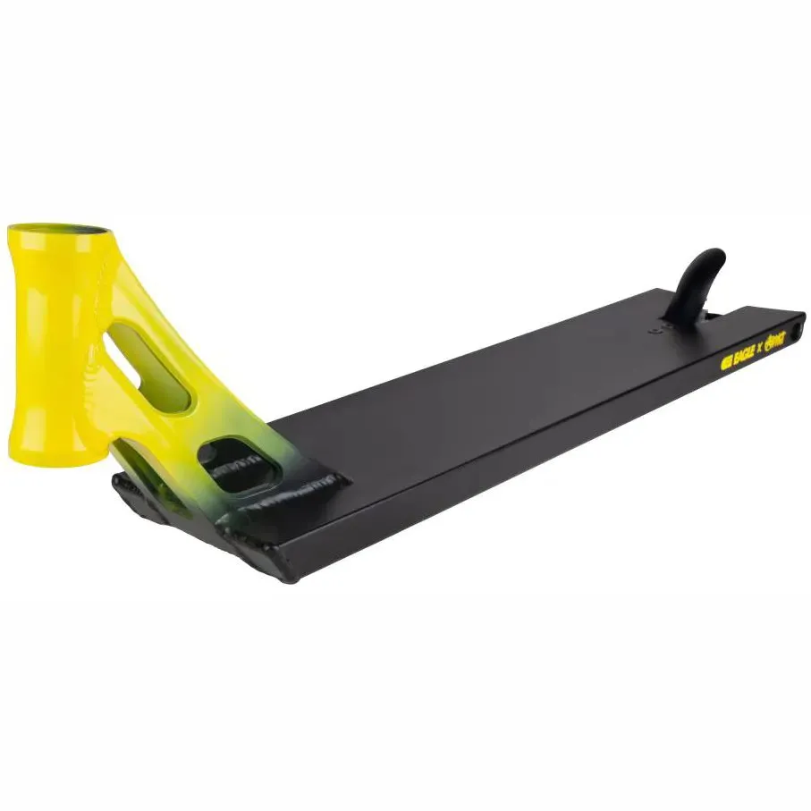 Addict x Eagle Scooter Deck - Black/Yellow 23.2" x 5.7"