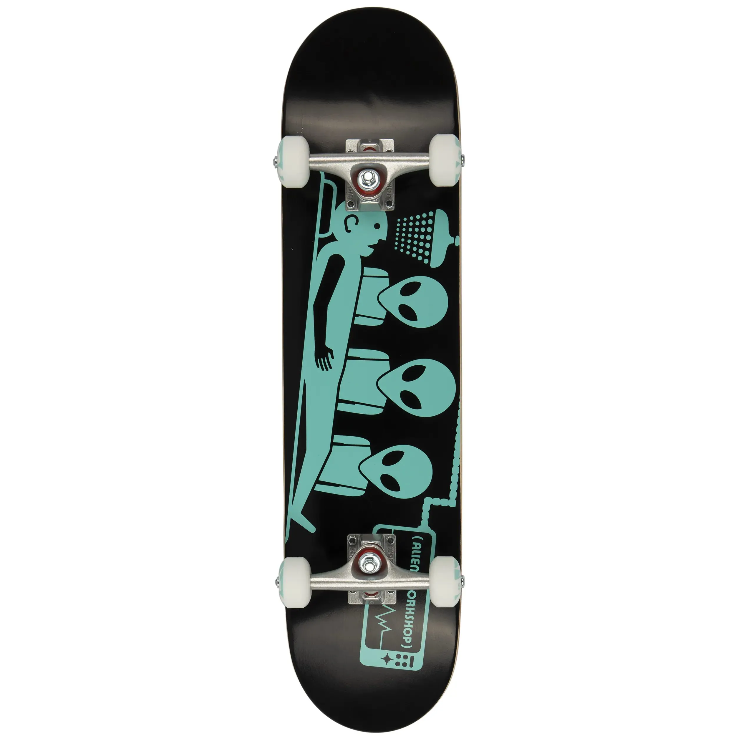 Alien Workshop Abduction Complete Skateboard - Black/Teal 7.5''
