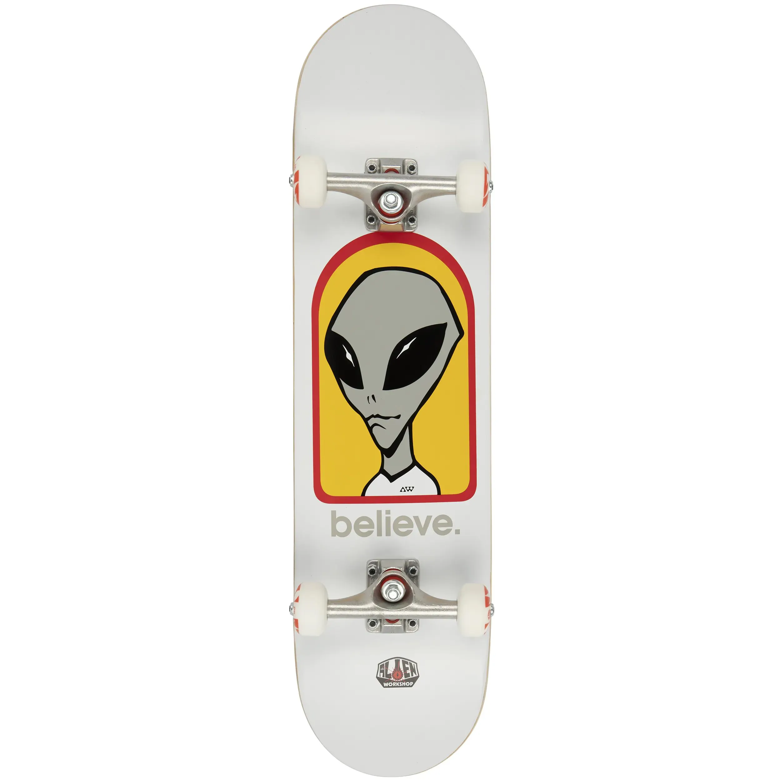 Alien Workshop Believe Complete Skateboard - White 8''
