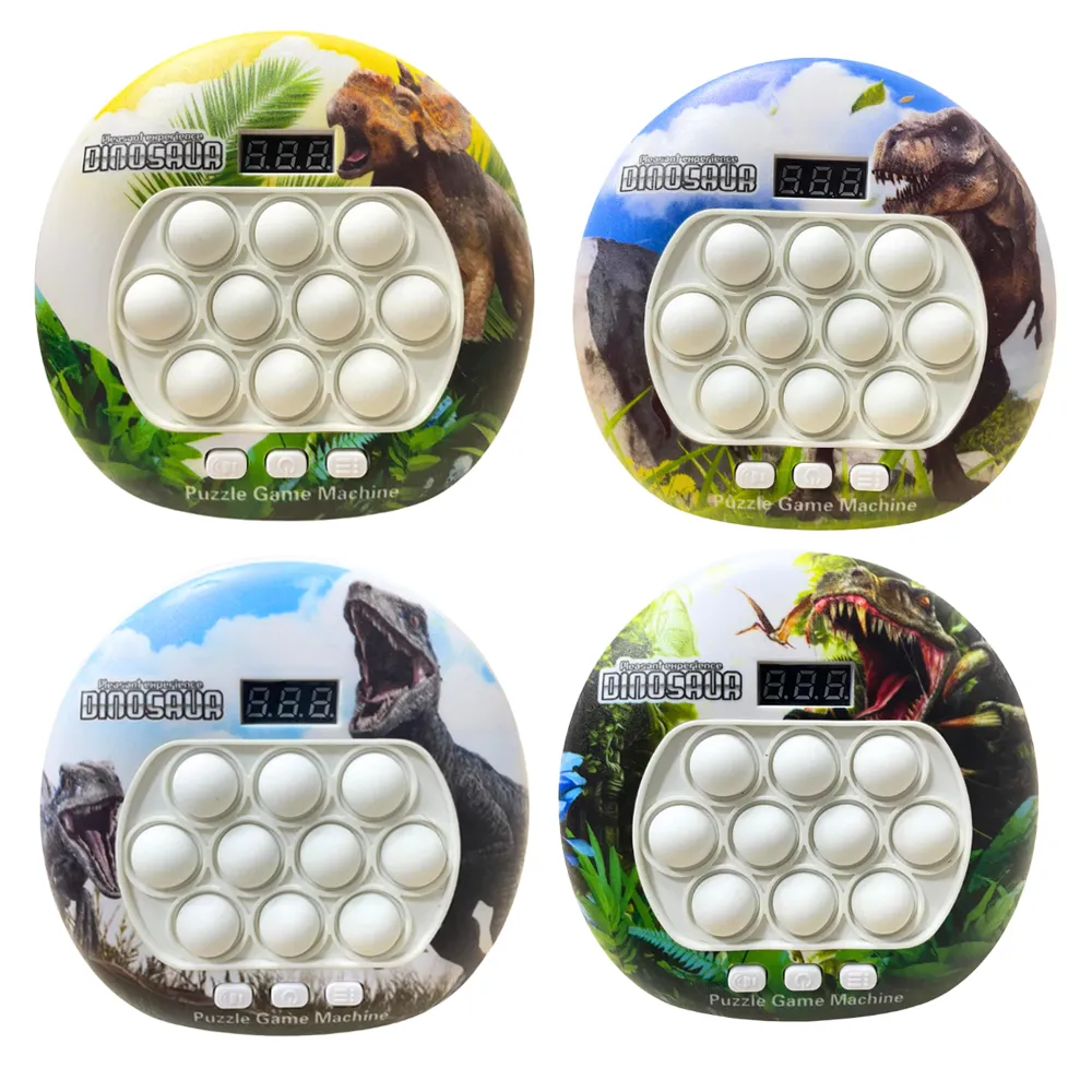 Dinosaur Style Quick Pop Push Electric Handheld Game - 4 Designs