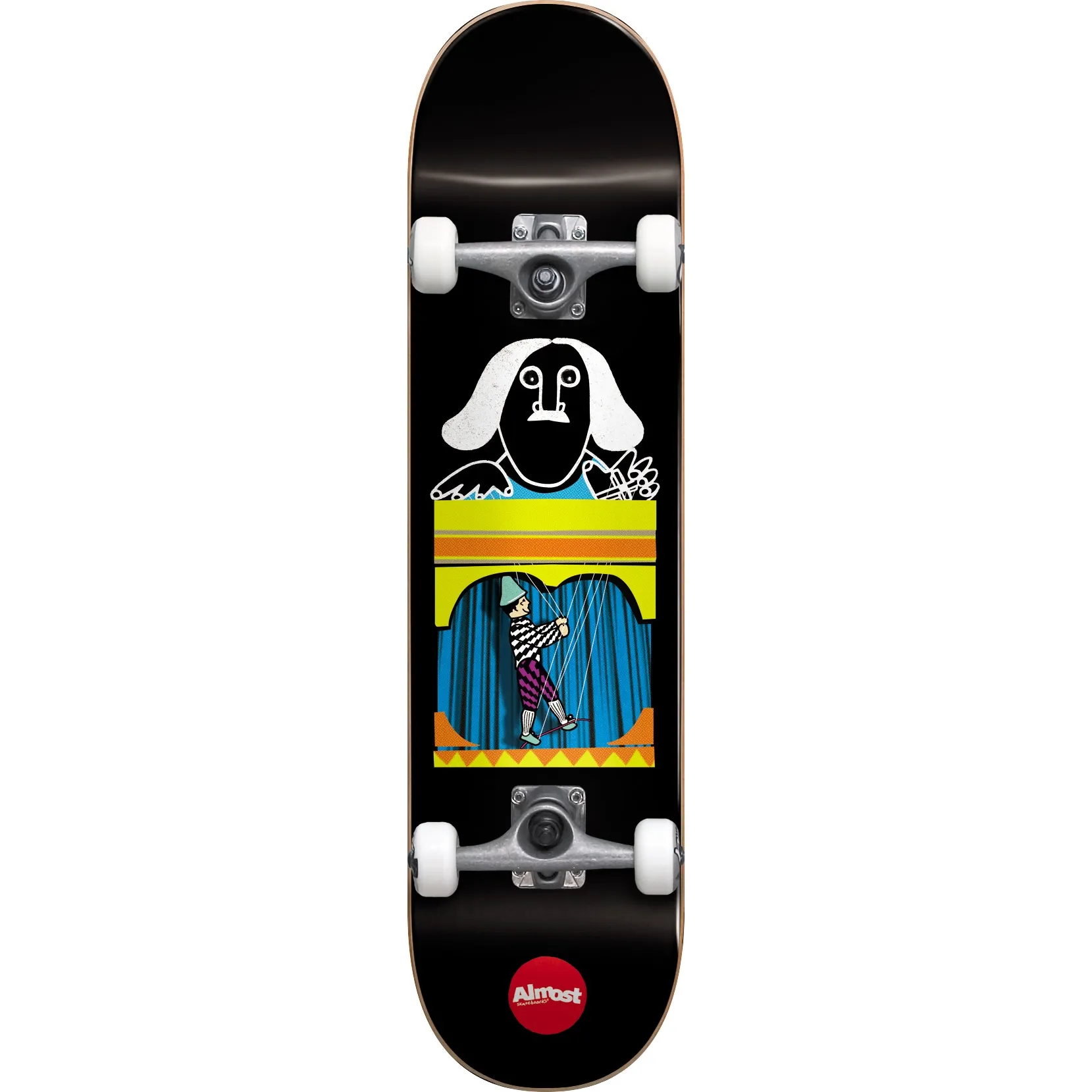 Almost Puppet Master Complete Skateboard - Black 8.125"