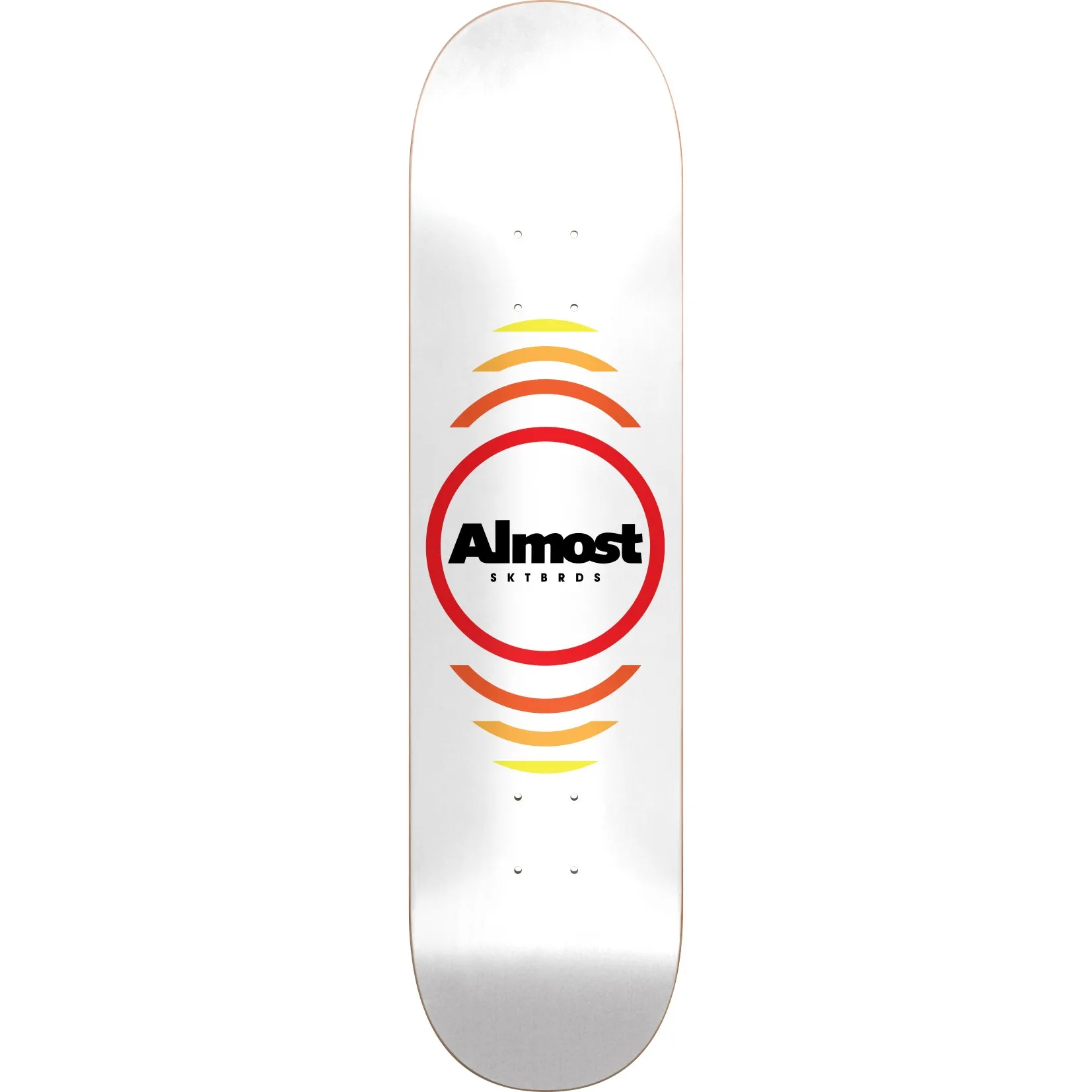 Almost Reflex Skateboard Deck - White 7.75"