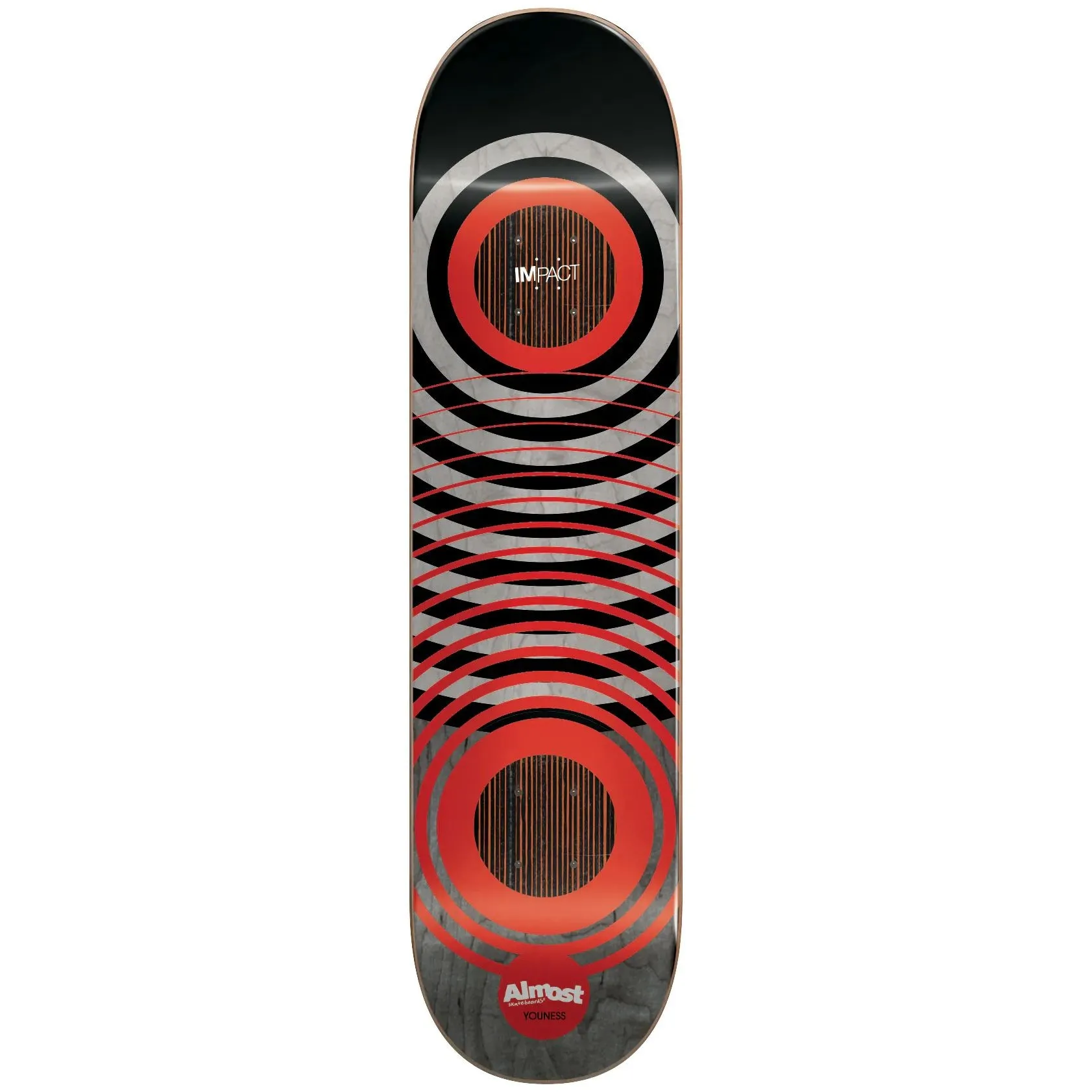 Almost Interweave Rings Impact Skateboard Deck - Youness 8.25''