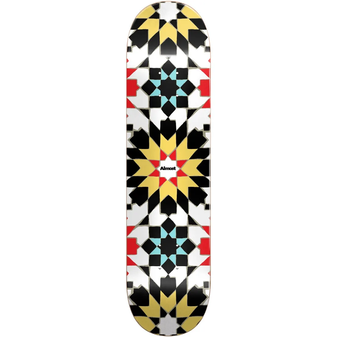 Almost Tile Pattern Skateboard Deck - White 8''