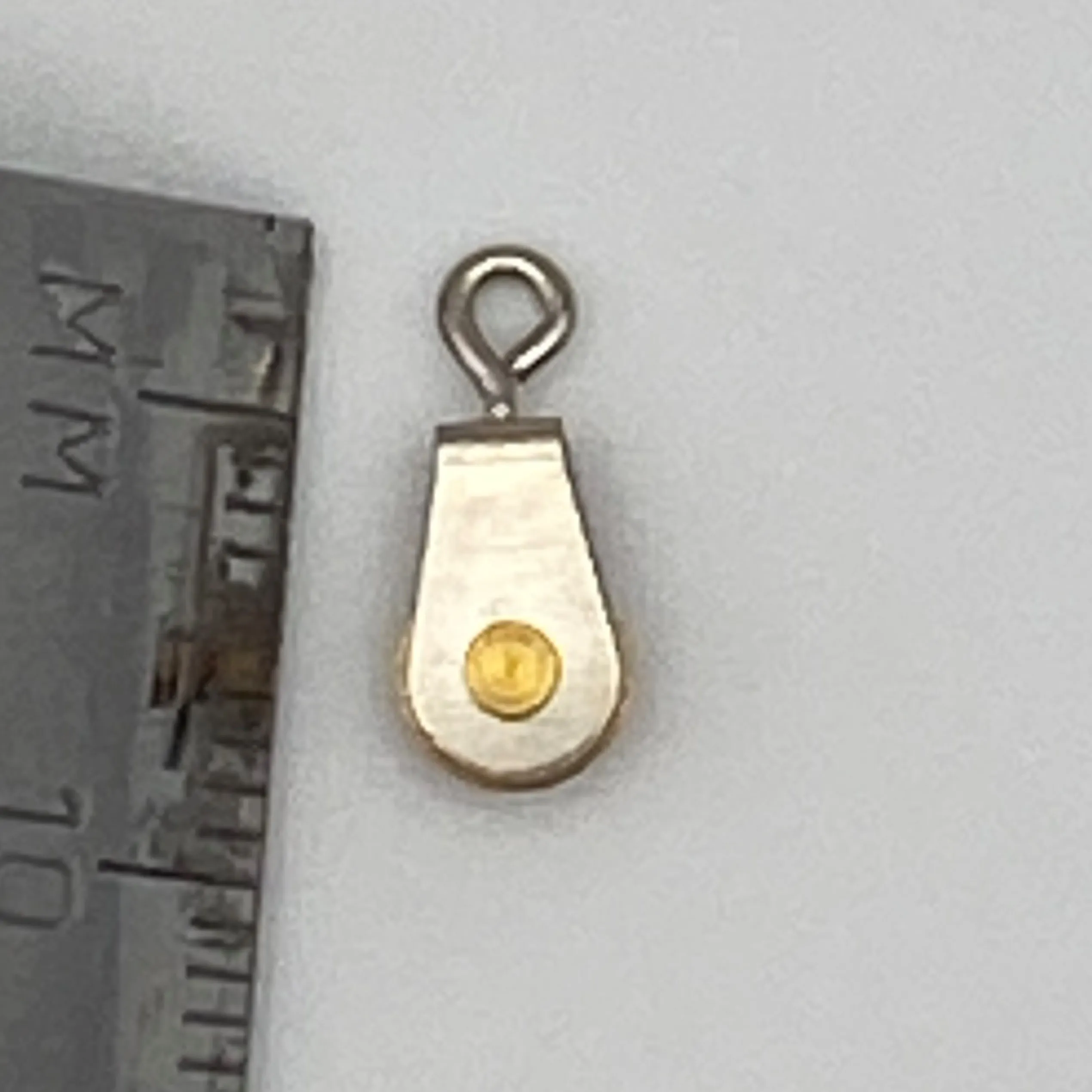 Aeronaut Single Sheave Block Brass 7mm