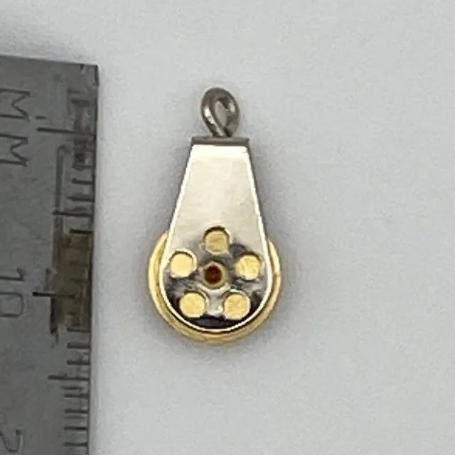 Aeronaut Single Sheave Block Brass 12mm