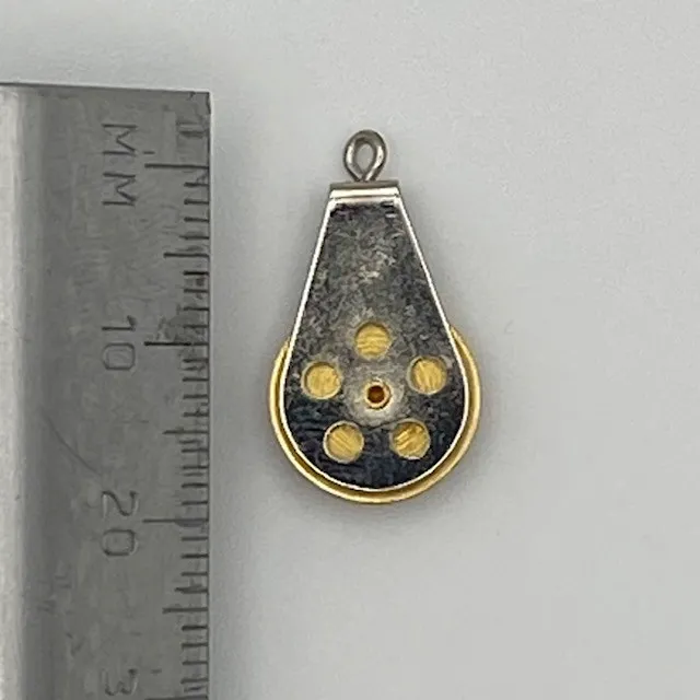 Aeronaut Single Sheave Block Brass 18mm