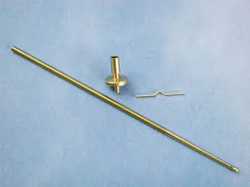 Aeronaut Flagstaff Brass with Cleat & Holder 110mm (2)